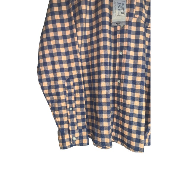 Hollister, Stretch, Button Front Shirt, Men’s, Size Large - Picture 4 of 7